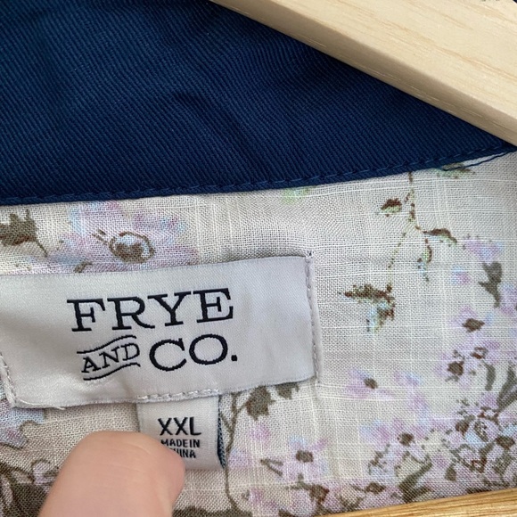 Frye Navy Blue Casual Jacket with Elastic Waist fit L - Picture 11 of 11